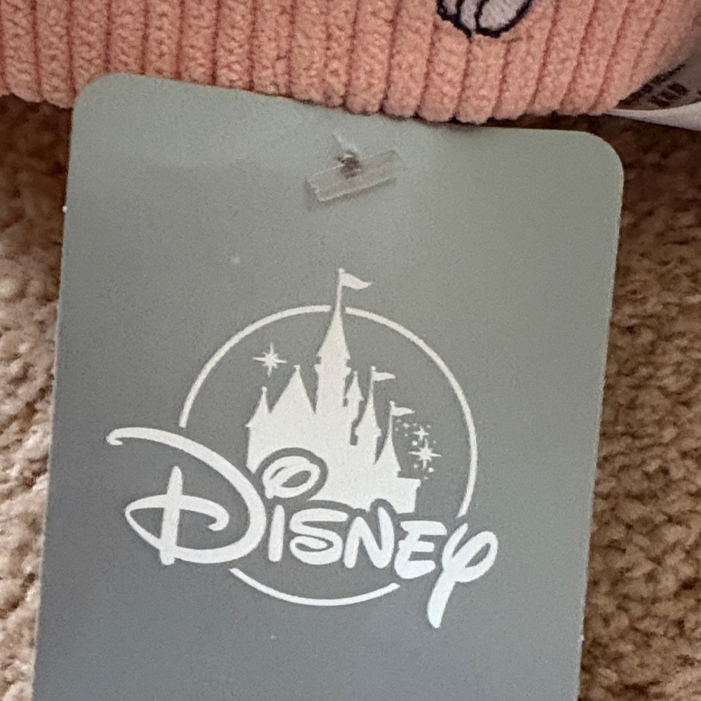 Playful Pink Corduroy Cap with Disney Figaro Thumper Fox Hound Cartoon Character - Picture 6 of 7